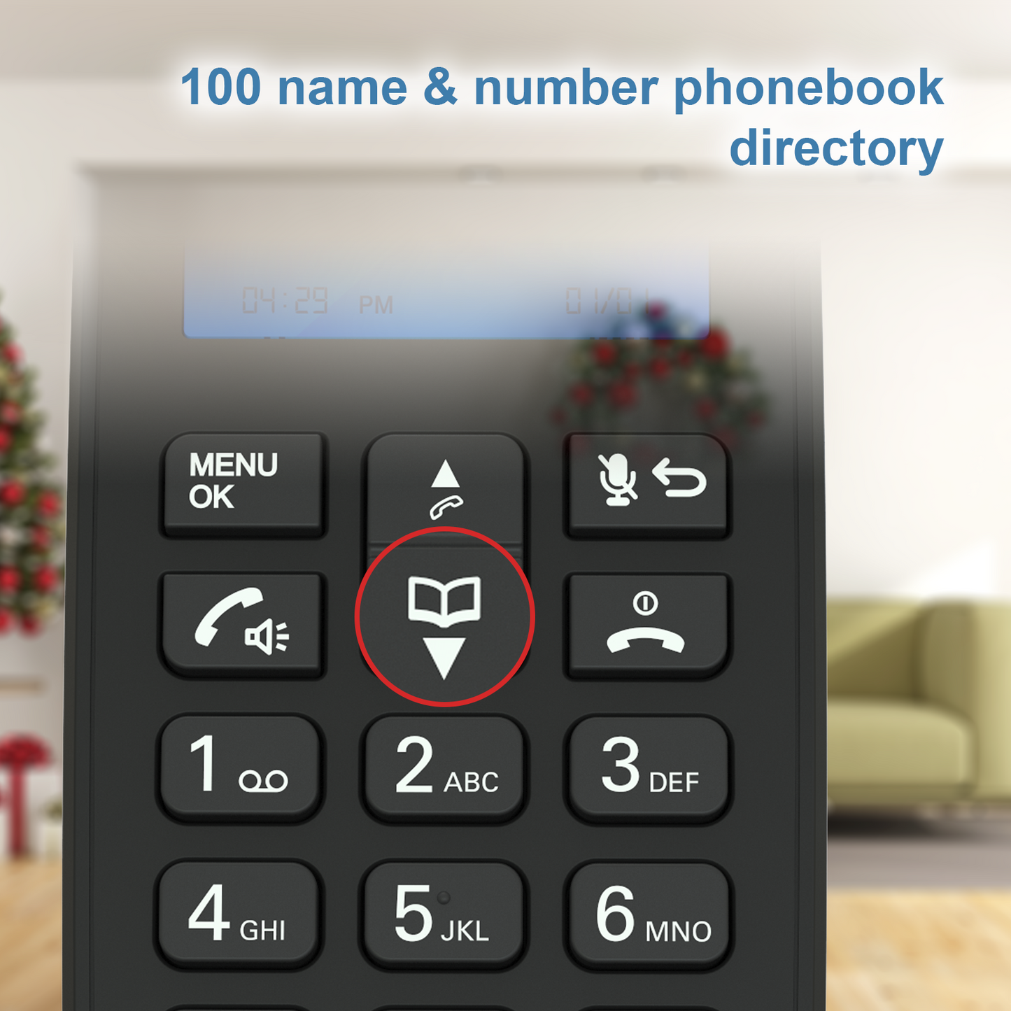 HelloBaby HB1688-4 DECT 6.0 Cordless Phone with 4 Handsets