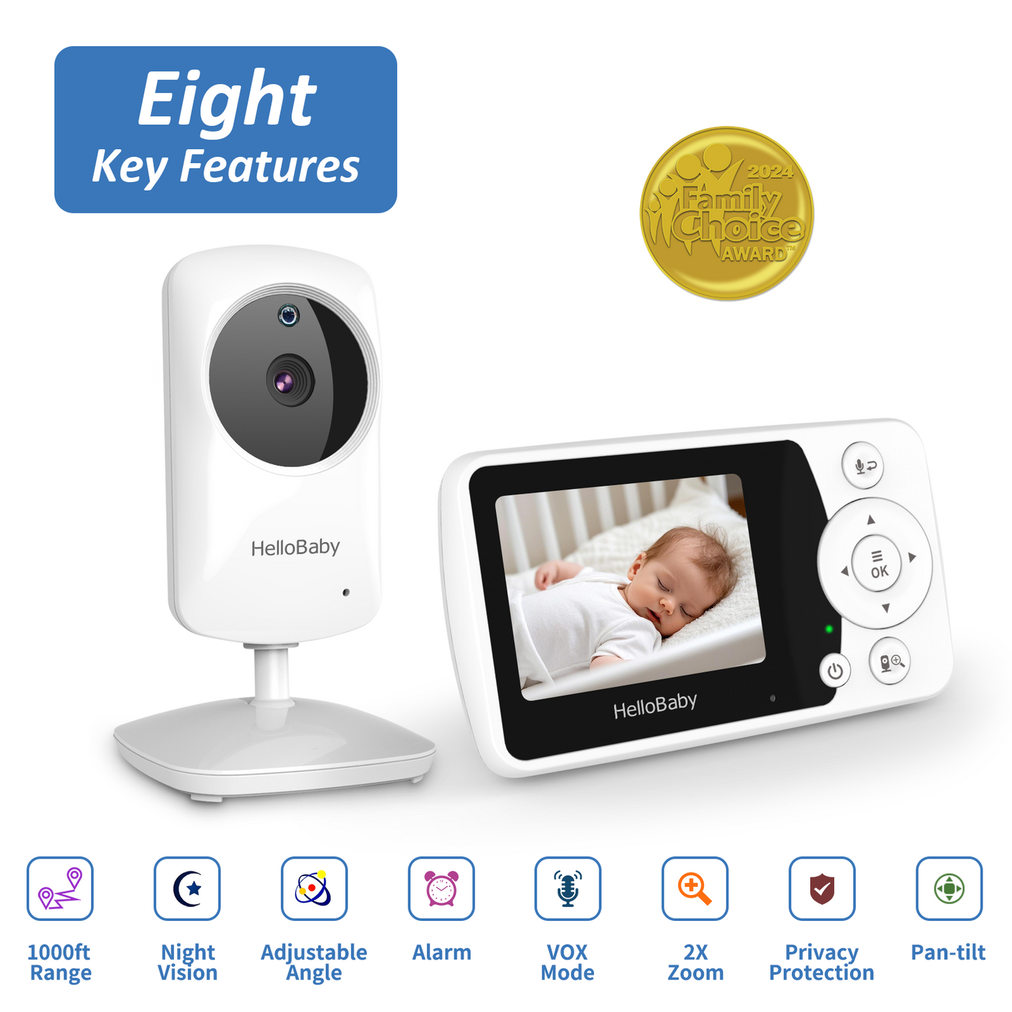 HB31 2.4” Video Baby Monitor