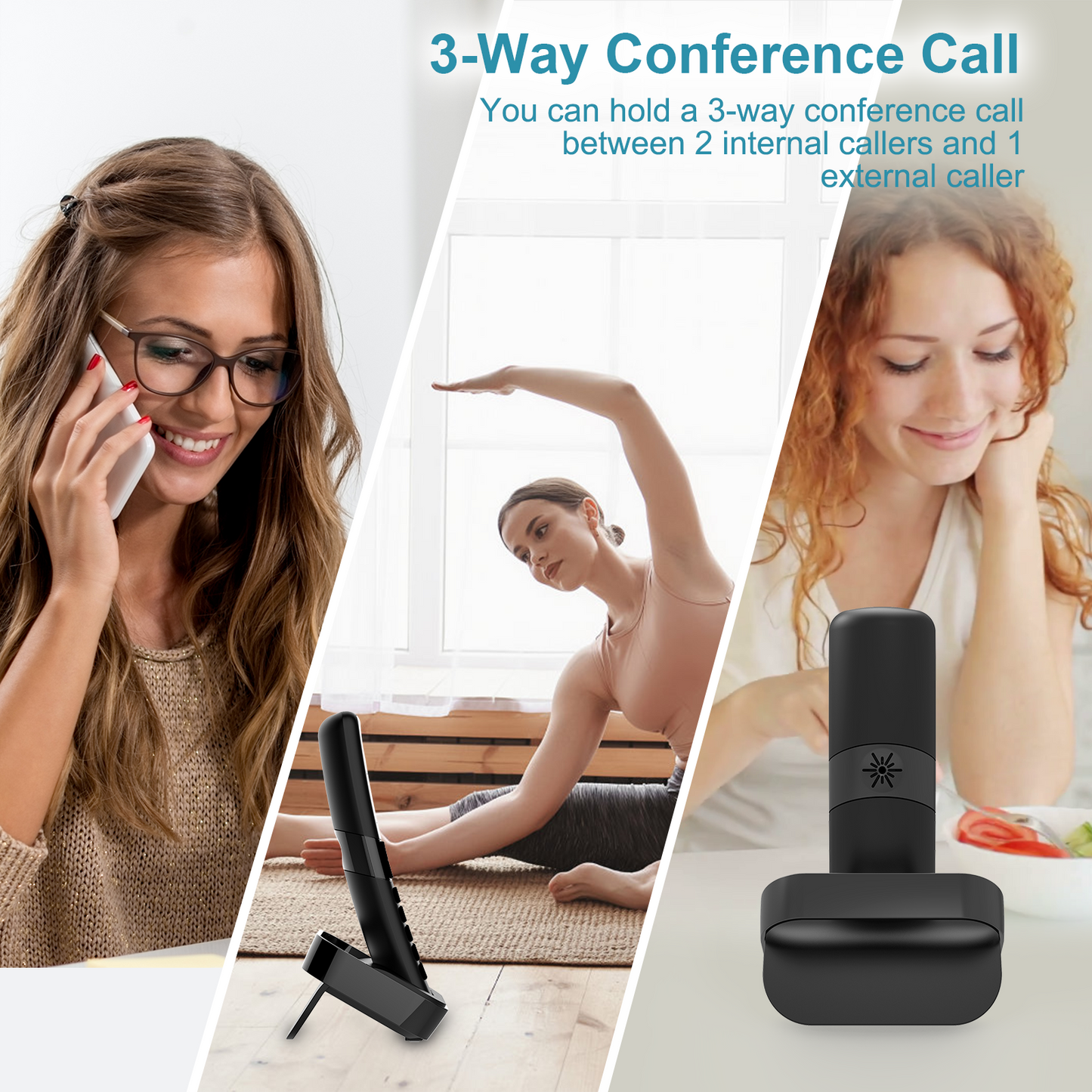 Hellobaby HB2688-3 DECT 6.0 Digital Cordless Telephone