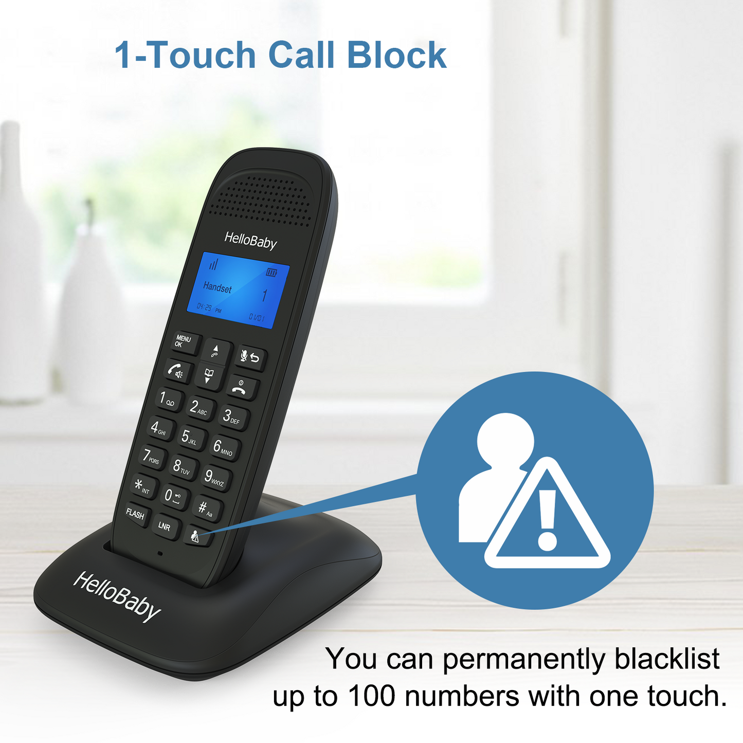 hellobaby best baby monitor - HelloBaby HB1688-1 DECT 6.0 Cordless Phone Handset