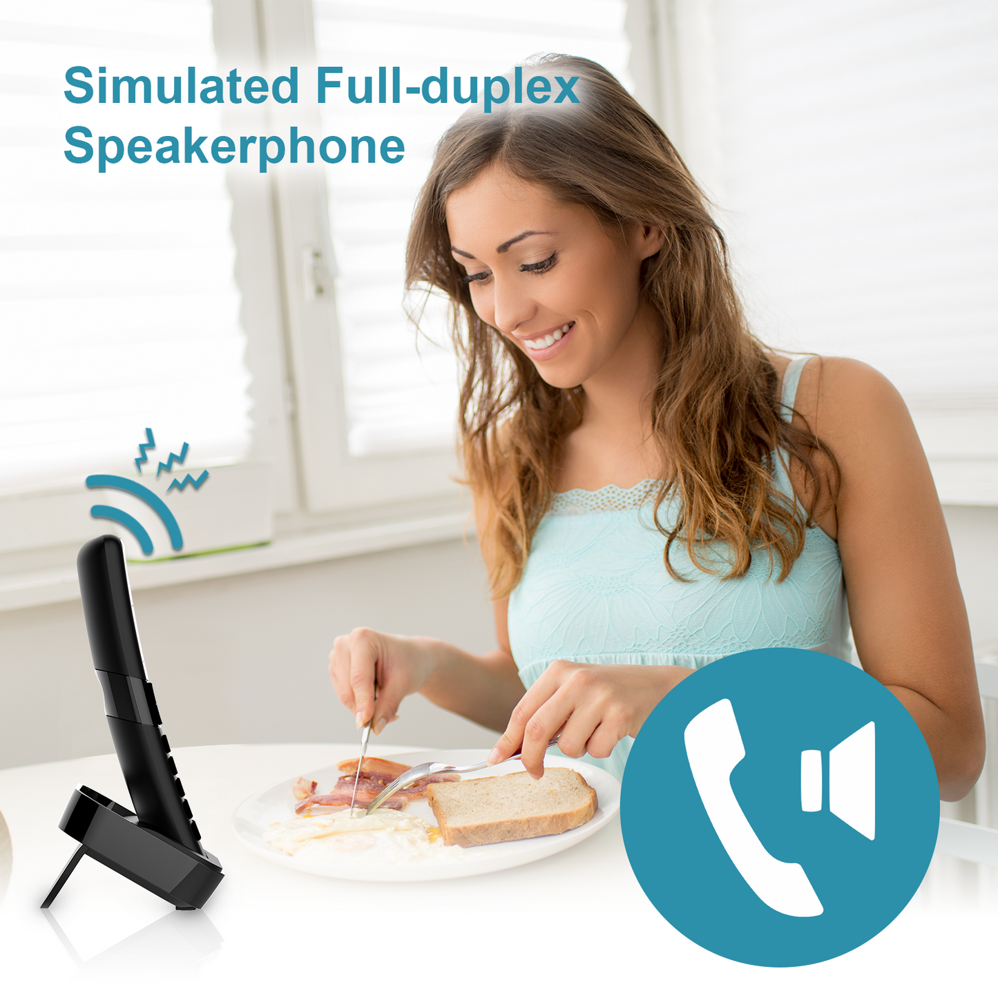 Hellobaby HB2688-3 DECT 6.0 Digital Cordless Telephone