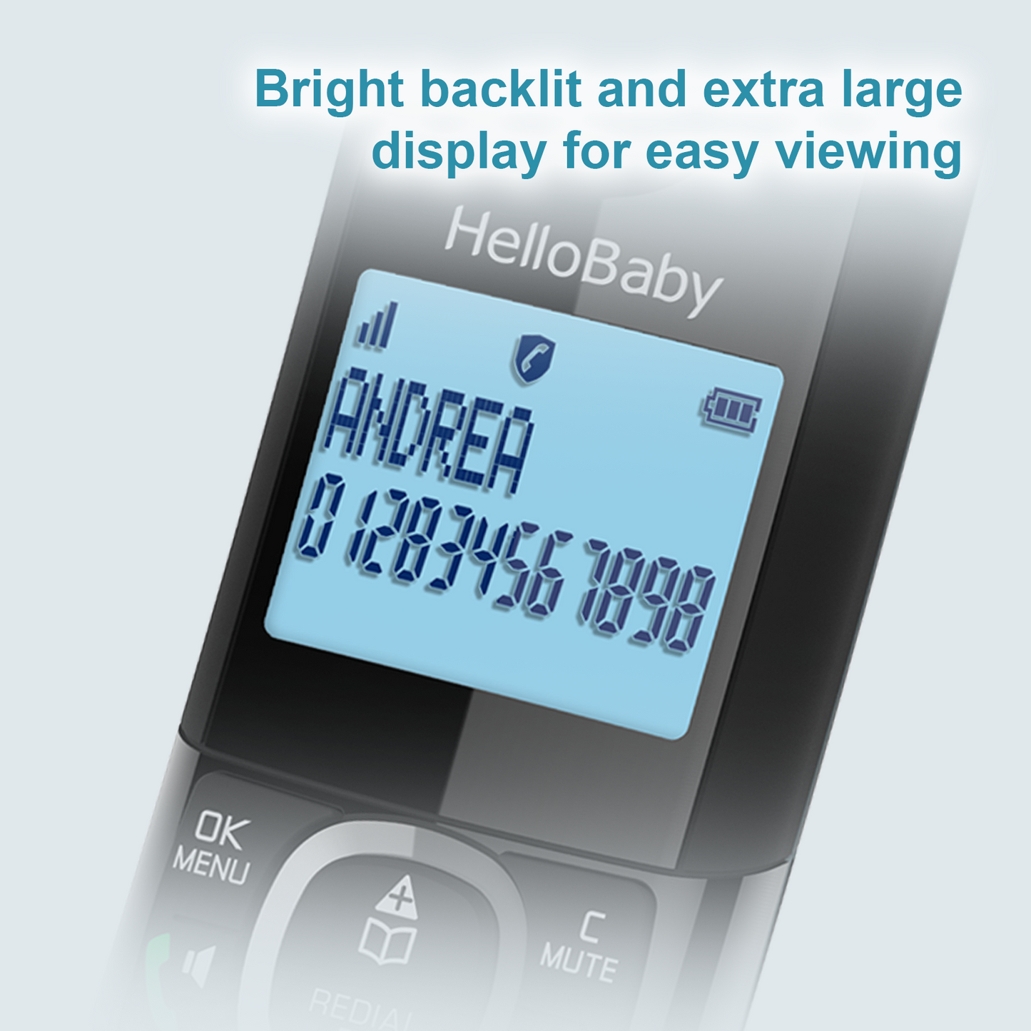 Hellobaby HB2688-3 DECT 6.0 Digital Cordless Telephone
