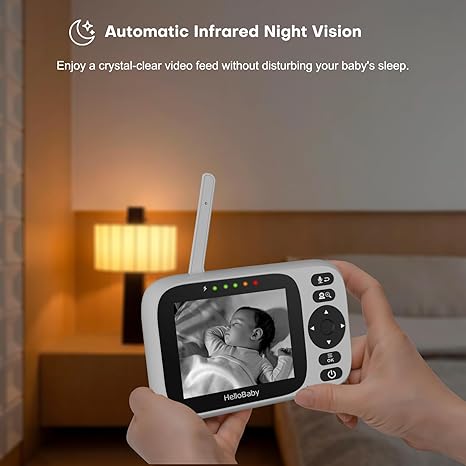 hellobaby best baby monitor - HelloBaby HB6339 Video Baby Monitor