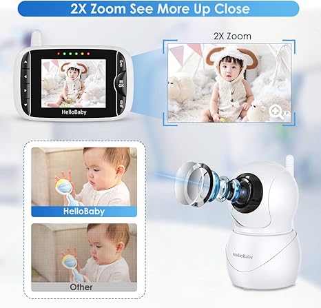 hellobaby best baby monitor - HelloBaby HB66 Pro Video Baby Monitor