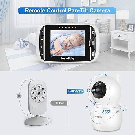 hellobaby best baby monitor - HelloBaby HB66 Pro Video Baby Monitor
