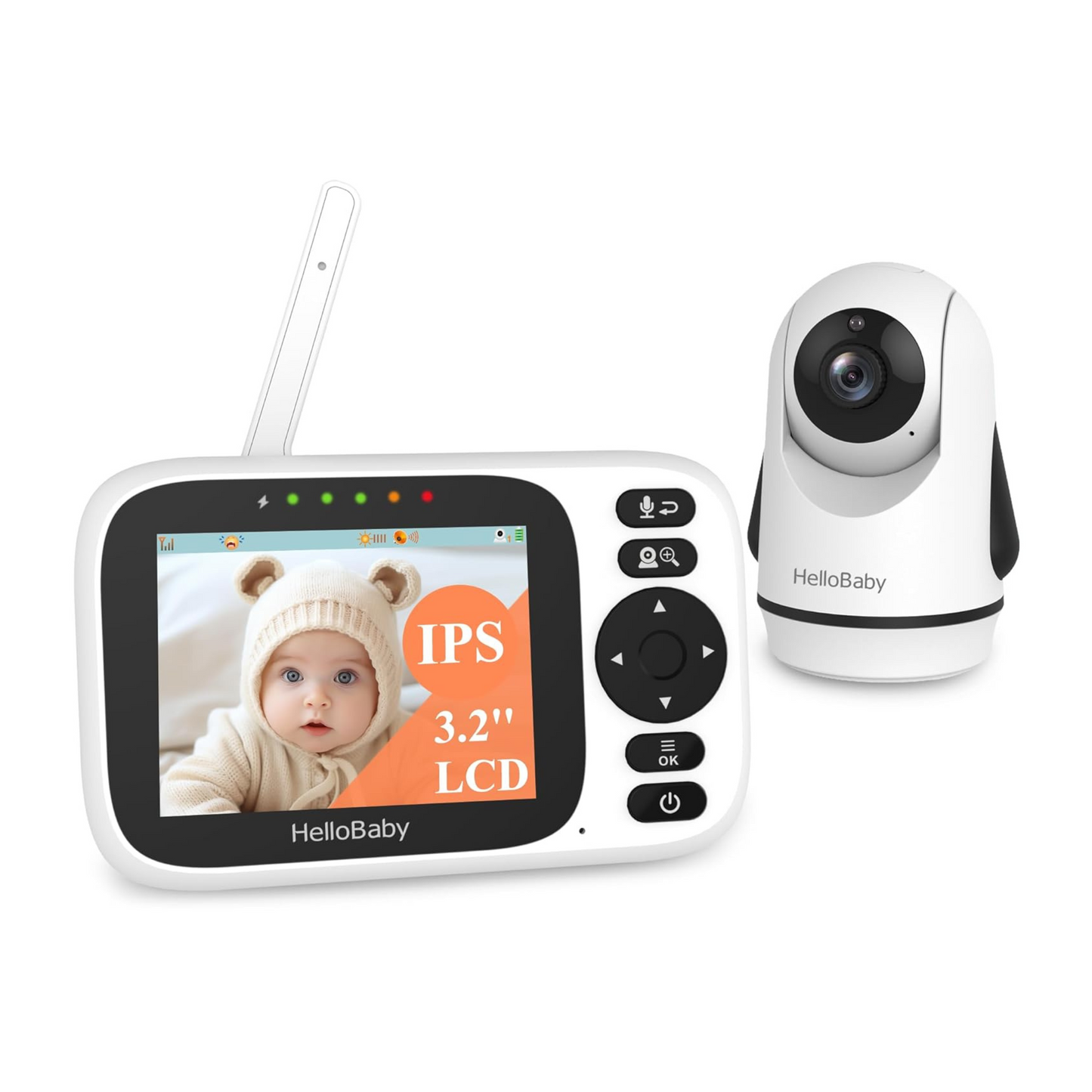 hellobaby best baby monitor - HelloBaby HB6339 Video Baby Monitor