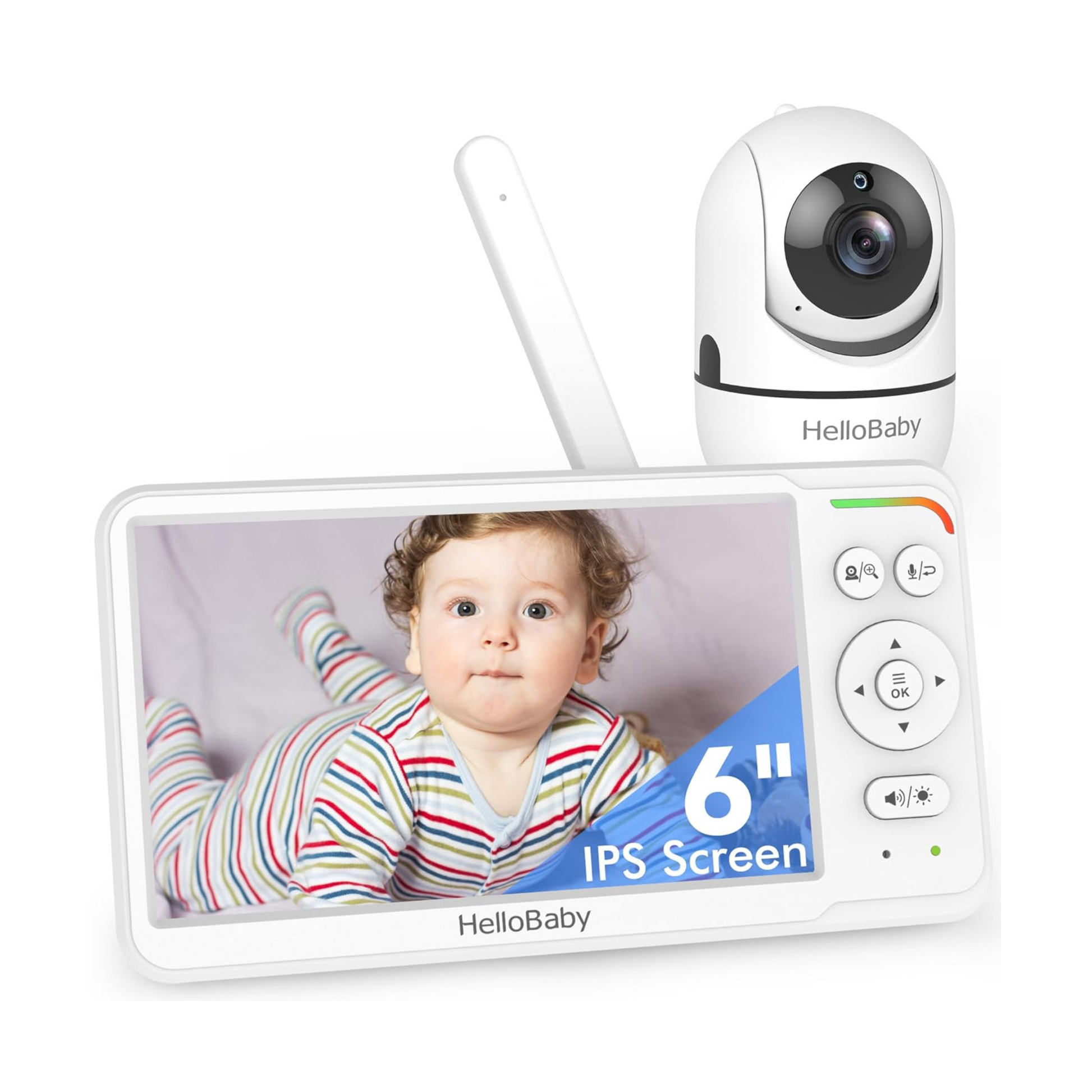 hellobaby best baby monitor - HelloBaby 6'' Video Baby Monitor