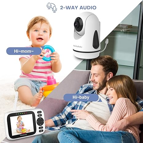 hellobaby best baby monitor - HelloBaby HB6339 Video Baby Monitor