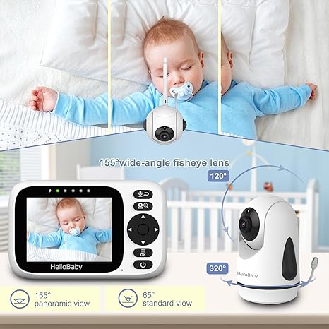 hellobaby best baby monitor - HelloBaby HB6339 Video Baby Monitor
