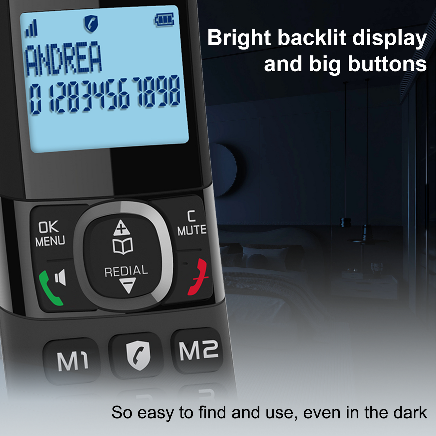 hellobaby best baby monitor - Hellobaby HB2688-2 DECT 6.0 Cordless Phone with 2 Handsets