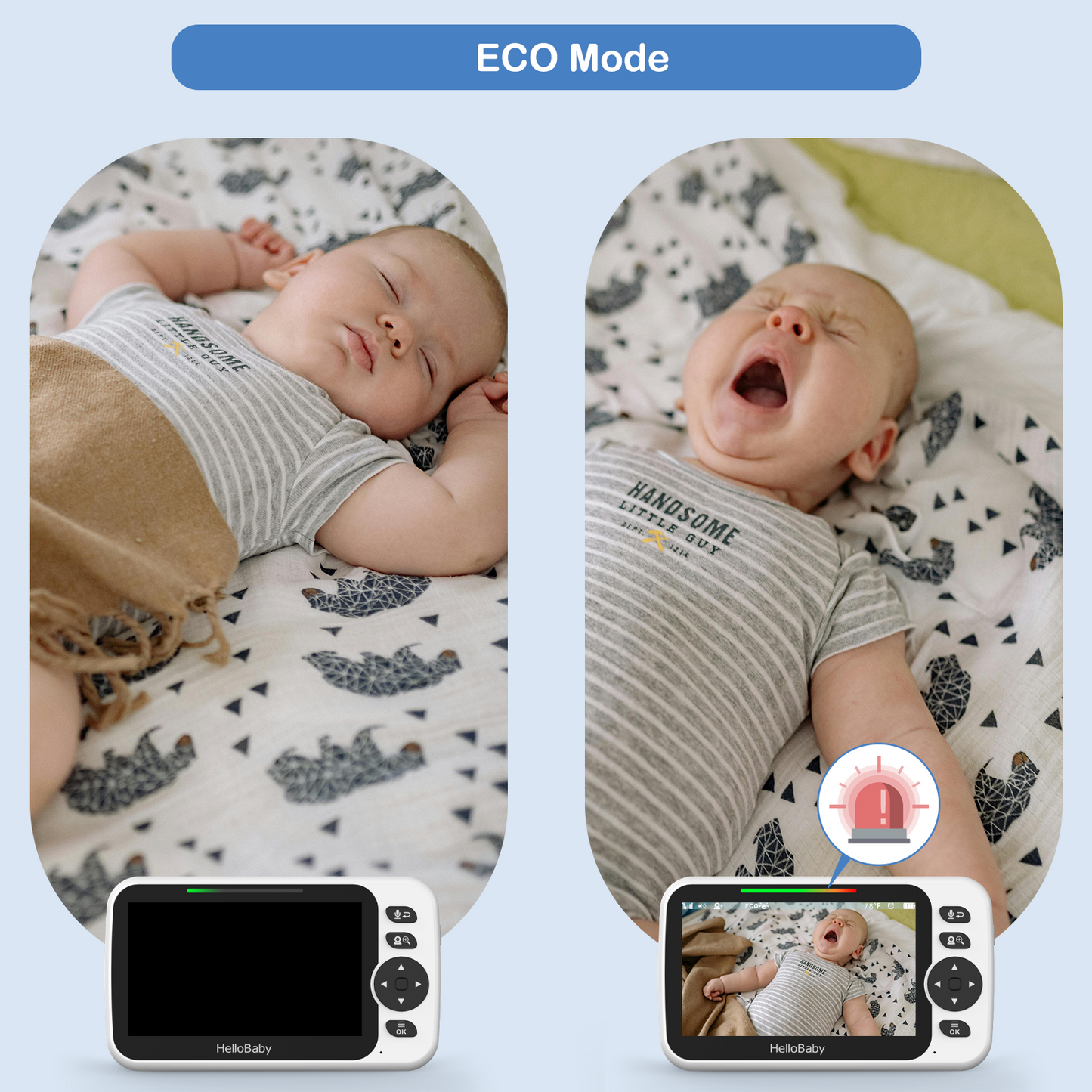 HB6352 5.0” Video Baby Monitor