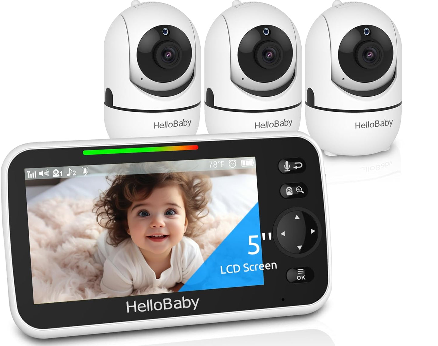 hellobaby best baby monitor - HelloBaby HB6550Pro Video Baby Monitor