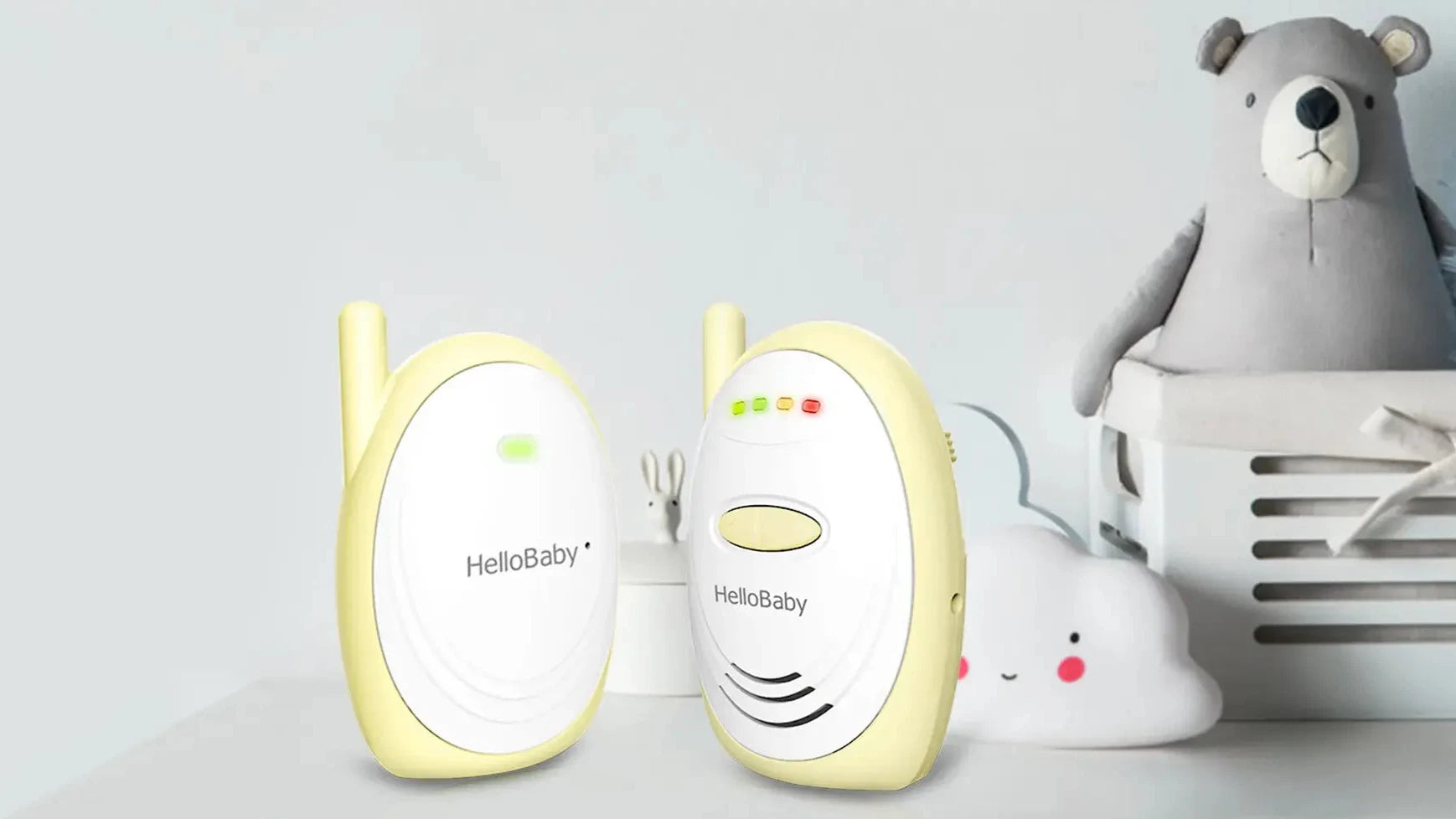 Ensure your baby's safety with the HelloBaby Audio Baby Monitor, featuring crystal-clear sound, long-range coverage, and reliable noise detection. Perfect for keeping an ear on your little one, whether at home or on the go.