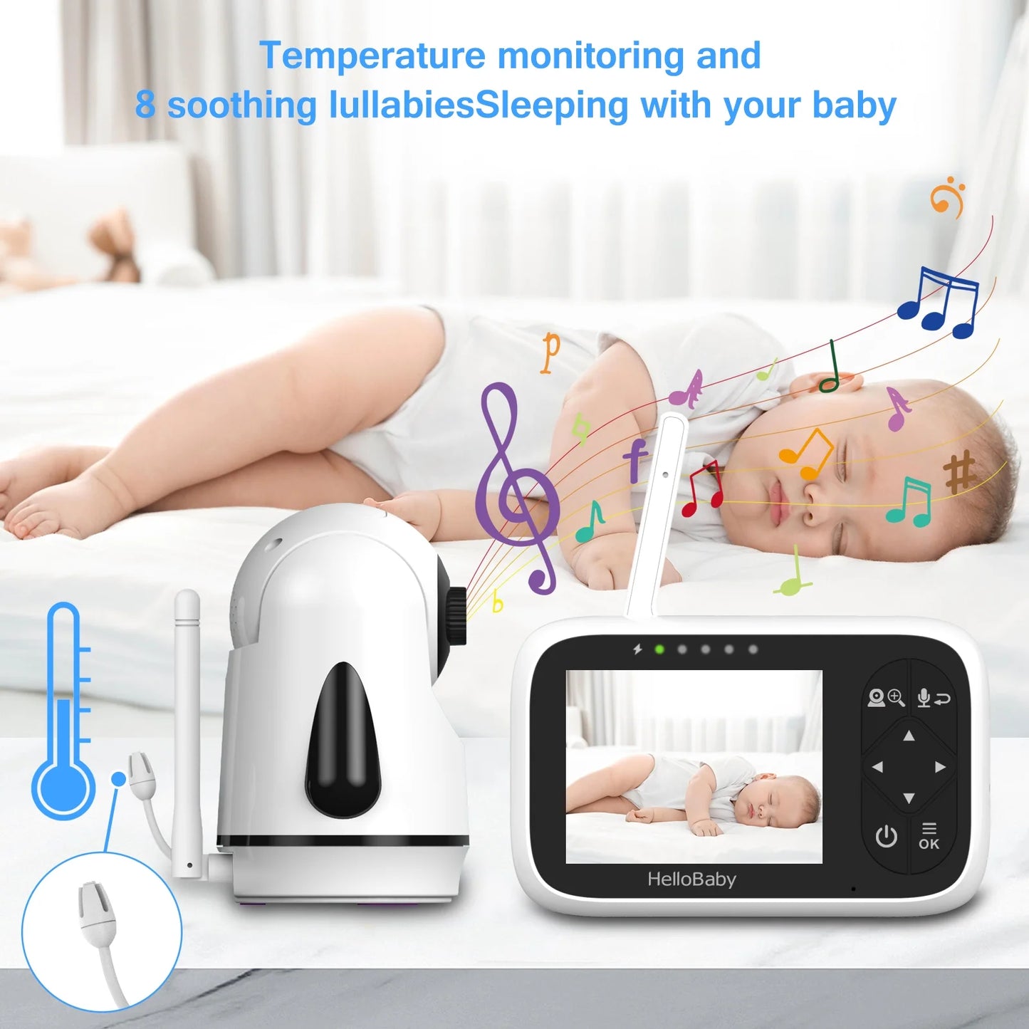 hellobaby best baby monitor - HelloBaby HB6336 Baby Camera Monitor