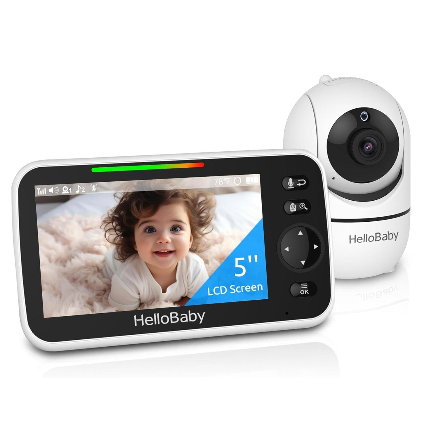 hellobaby best baby monitor - HelloBaby HB6550Pro Video Baby Monitor