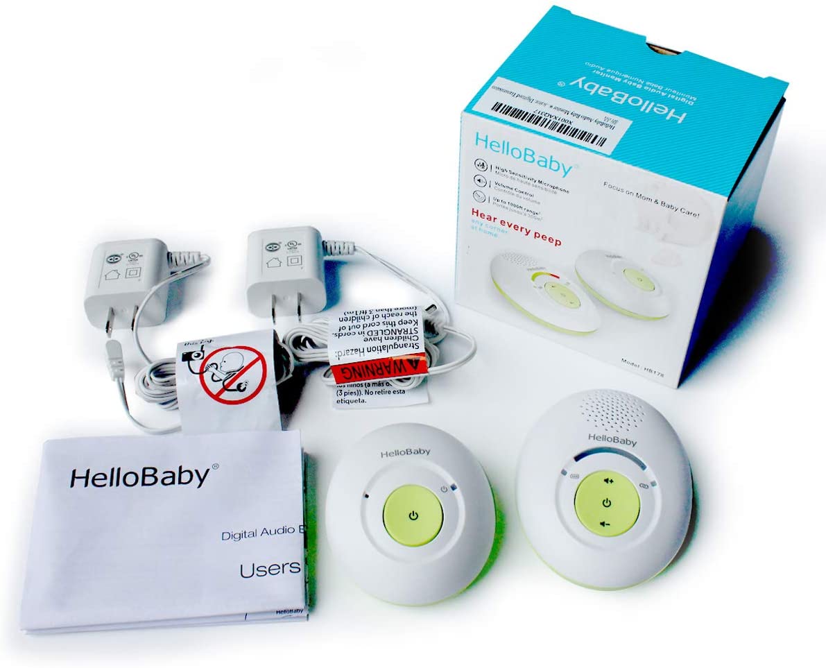 hellobaby best baby monitor - HB178- HelloBaby Audio Baby Monitor,Sound Indicator, Digitized Transmission, One Way Audio