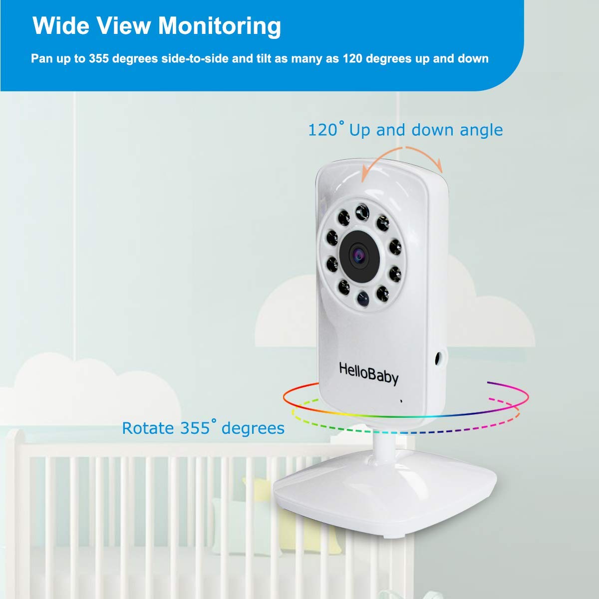 hellobaby best baby monitor - Hellobaby monitor HB30 | Video Baby Monitor with Camera