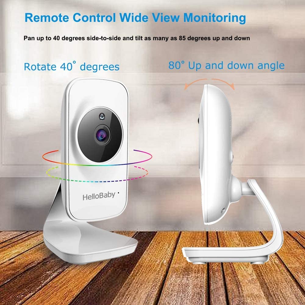 hellobaby best baby monitor - HelloBaby monitor HB50 | Video Baby Monitor with Camera and Audio