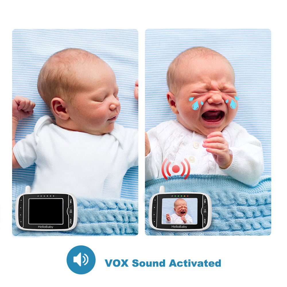 hellobaby best baby monitor - HelloBaby Monitor HB32 | Video Baby Monitors with Night Vision | Hellobaby