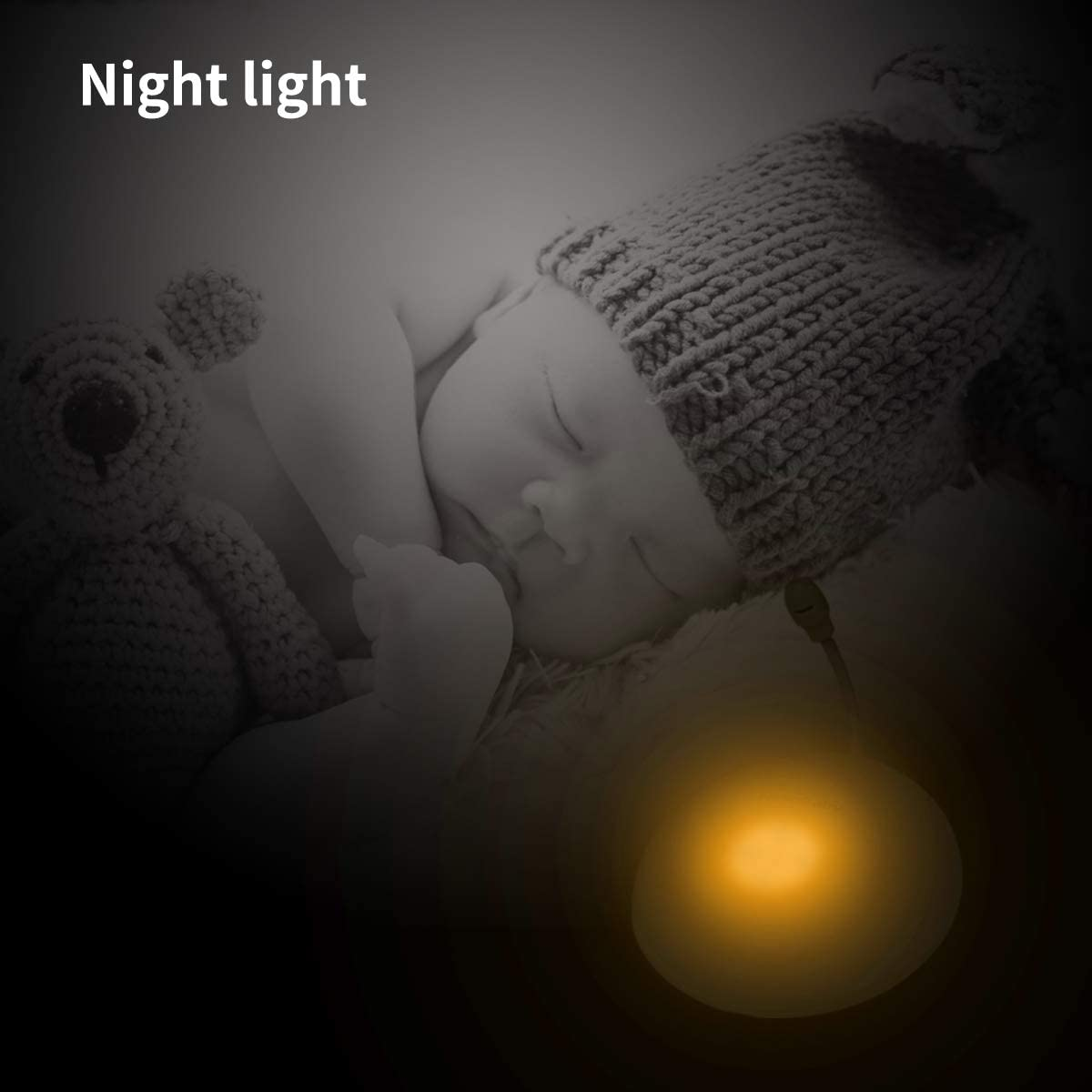 hellobaby best baby monitor - HB180-Two-Way Audio Baby Monitor with Temprature Sensor, Sound Alert, Lullabies & Night Light
