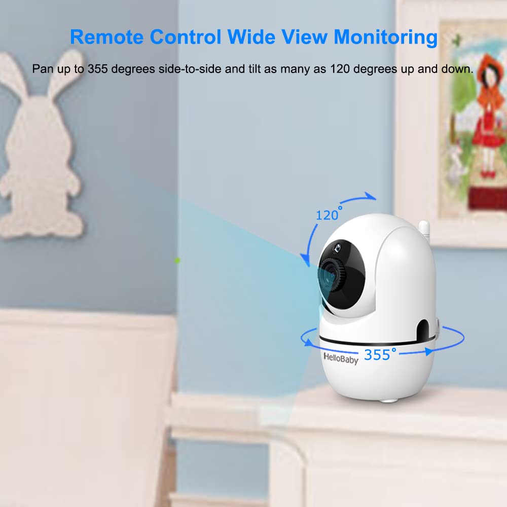 hellobaby best baby monitor - HelloBaby Monitor HB65 | Baby Monitor with another Add-on cameras