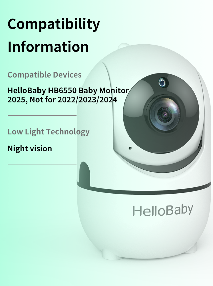 hellobaby best baby monitor - HelloBaby 𝐇𝐁𝟔𝟓𝟓𝟎 Camera  Only for HB6550 2025Ver,HB6550 Additional Extra Camera, Second Cam  
