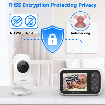 HB2036 3.2” Video Baby Monitor