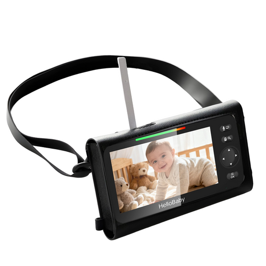 hellobaby best baby monitor - HelloBaby HB6550 Baby Monitor Case - Waterproof-Resistant Travel Case with Carrying Strap, Scratch-Resistant Storage Pouch for Portable Baby Monitoring On-The-Go  