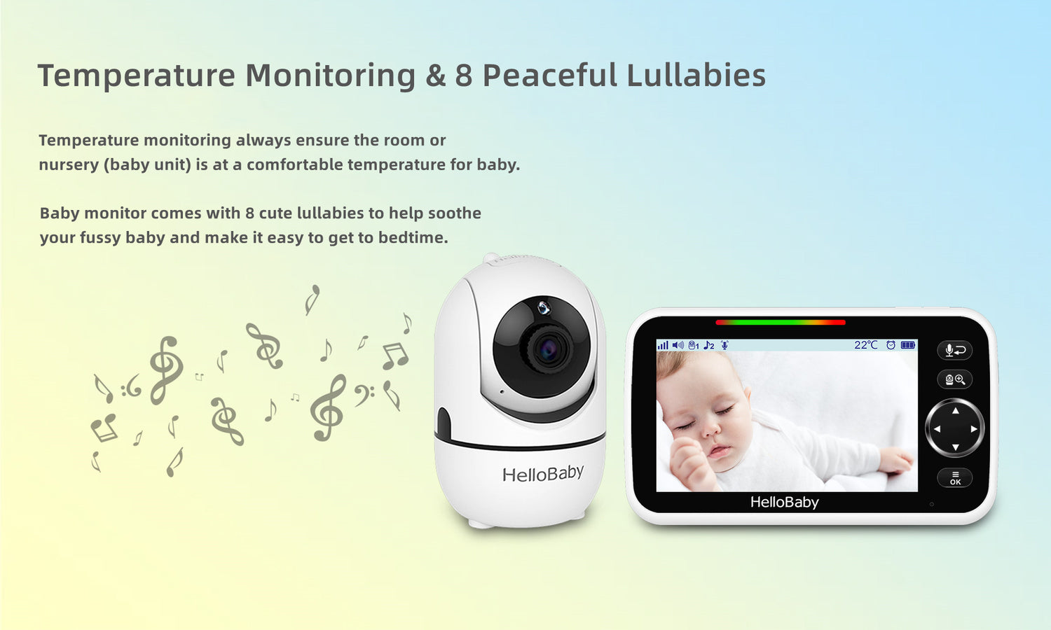 temperature monitoring & cute lullabies