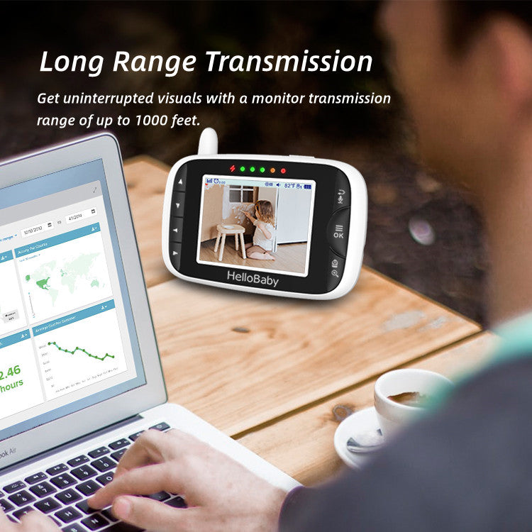 Long Range Transmission - Get uninterrupted visuals with a monitor transmission range of up to 1000 feet.