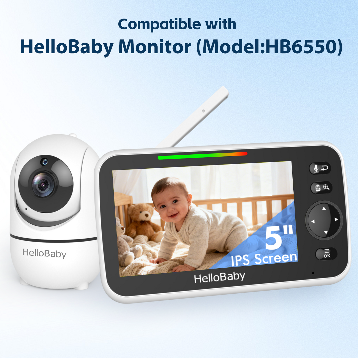 hellobaby best baby monitor - HelloBaby HB6550 Baby Monitor Case - Waterproof-Resistant Travel Case with Carrying Strap, Scratch-Resistant Storage Pouch for Portable Baby Monitoring On-The-Go  