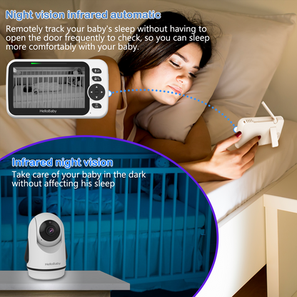 HB6352 5.0” Video Baby Monitor