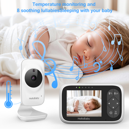 HB2036 3.2” Video Baby Monitor