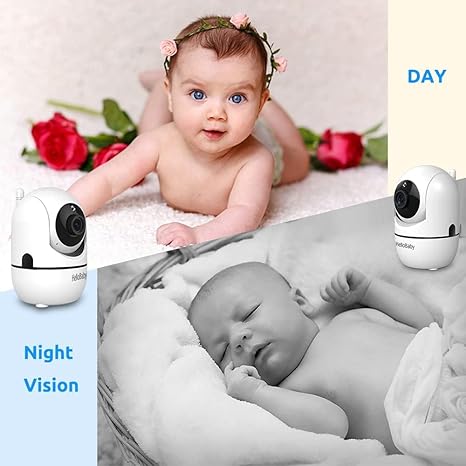 hellobaby best baby monitor - HelloBaby 5" Baby Monitor with 4 Cameras – No WiFi, 1000ft Range, Pan-Tilt-Zoom, 26-Hour Battery, Night Vision & 2-Way Audio（副本）  