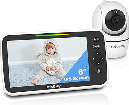 HelloBaby 6" Video Baby Monitor with 1 Camera HB6550Plus