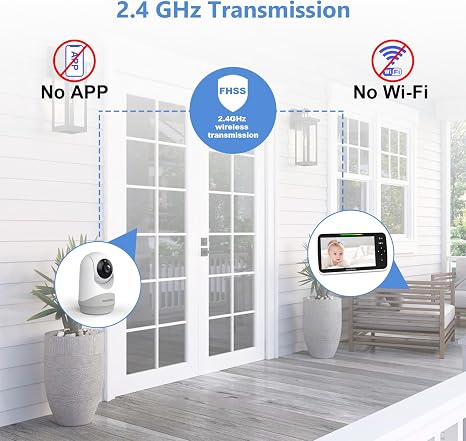hellobaby best baby monitor - HelloBaby HB6250Plus Baby Monitor, 6" Screen, VOX, PTZ, Night Vision, No WiFi  