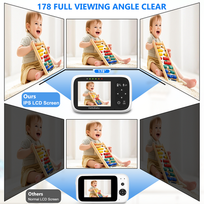 HB2036 3.2” Video Baby Monitor