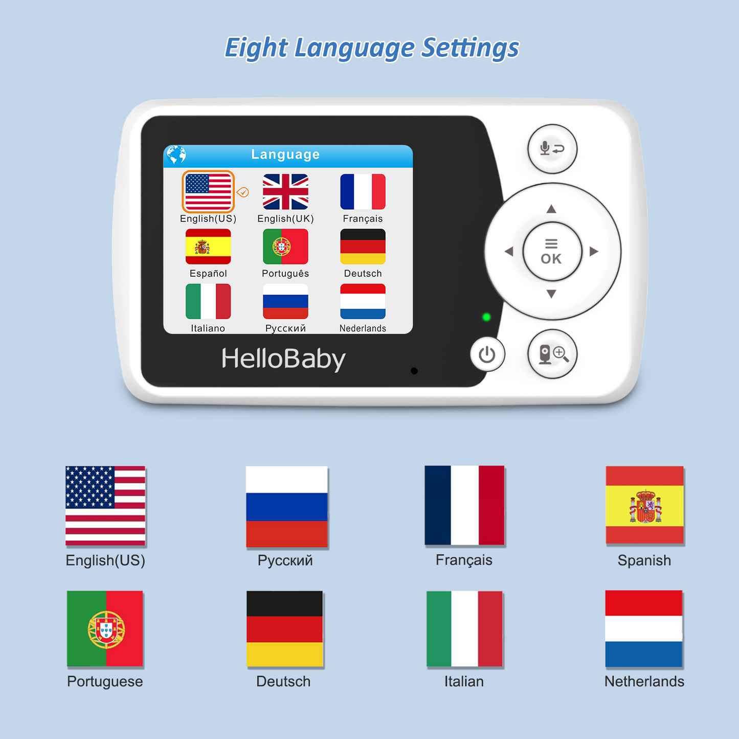 HB31 2.4” Video Baby Monitor