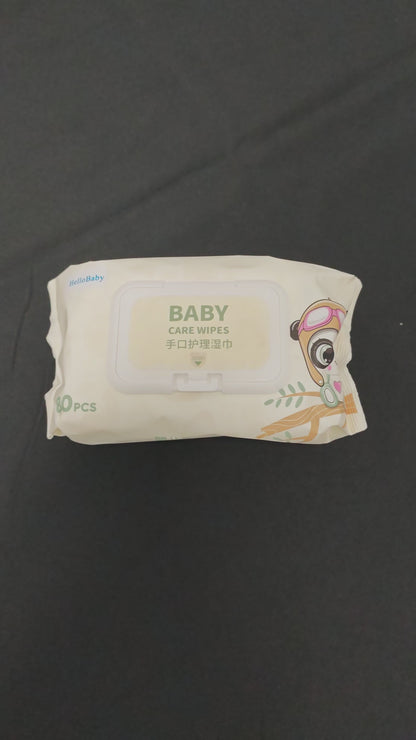HelloBaby Baby Wipes with Cleaning Solution – Gentle, Effective, and Convenient for Daily Care