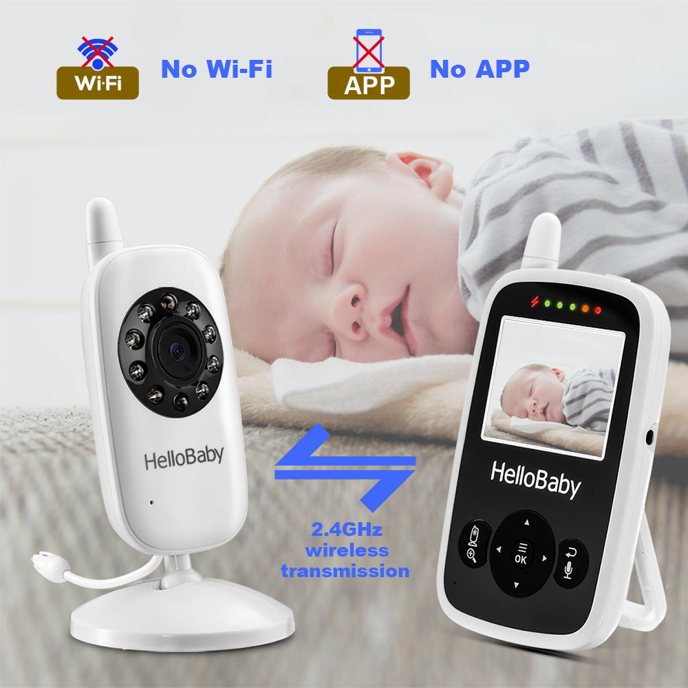 hellobaby best baby monitor - HelloBaby Monitor HB24 | Wireless Video Baby Monitor with Camera  