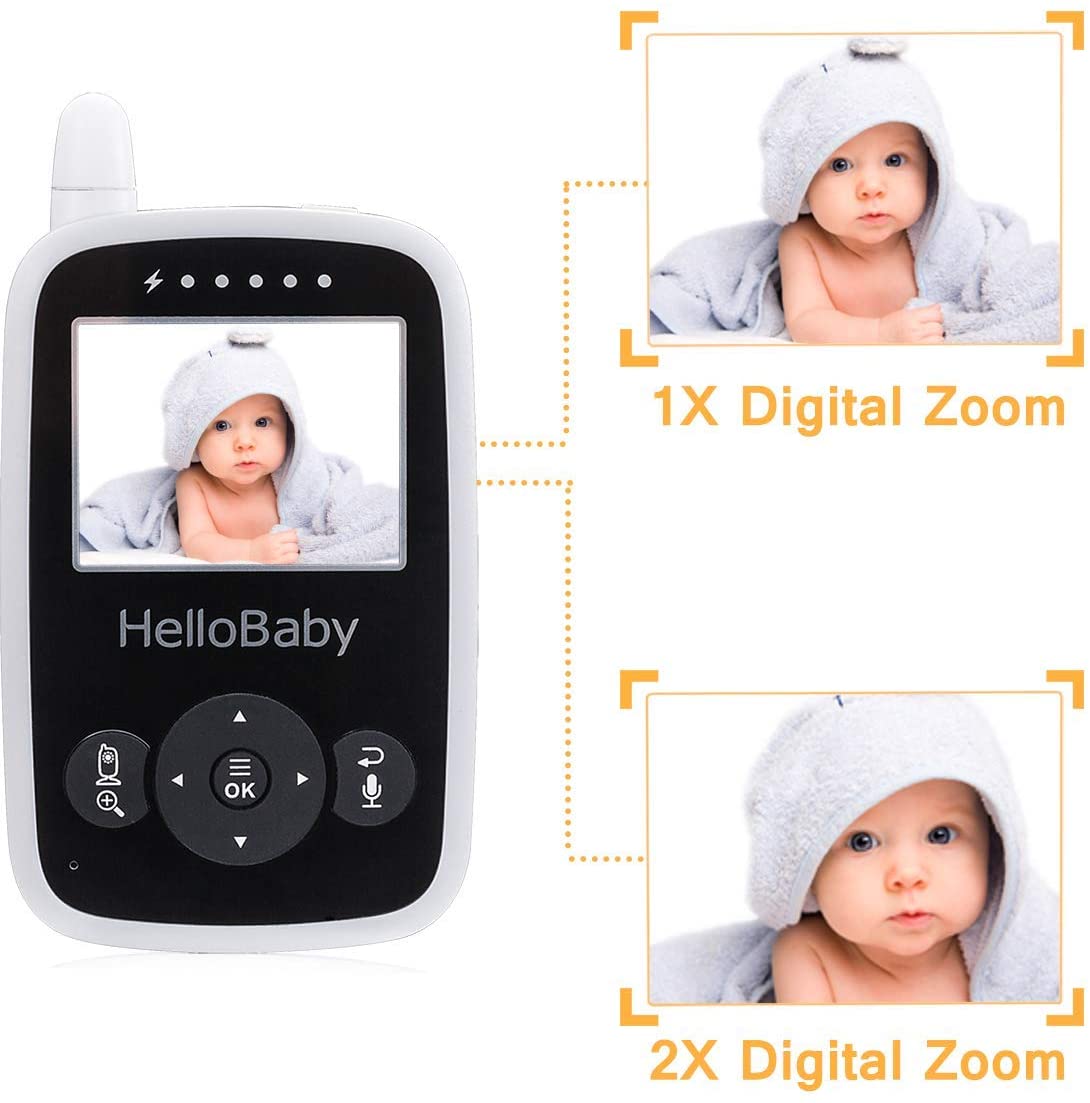 hellobaby best baby monitor - HelloBaby Monitor HB24 | Wireless Video Baby Monitor with Camera  