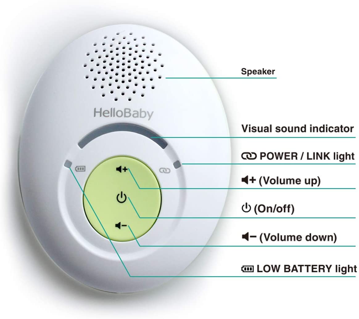 hellobaby best baby monitor - HB178- HelloBaby Audio Baby Monitor,Sound Indicator, Digitized Transmission, One Way Audio  