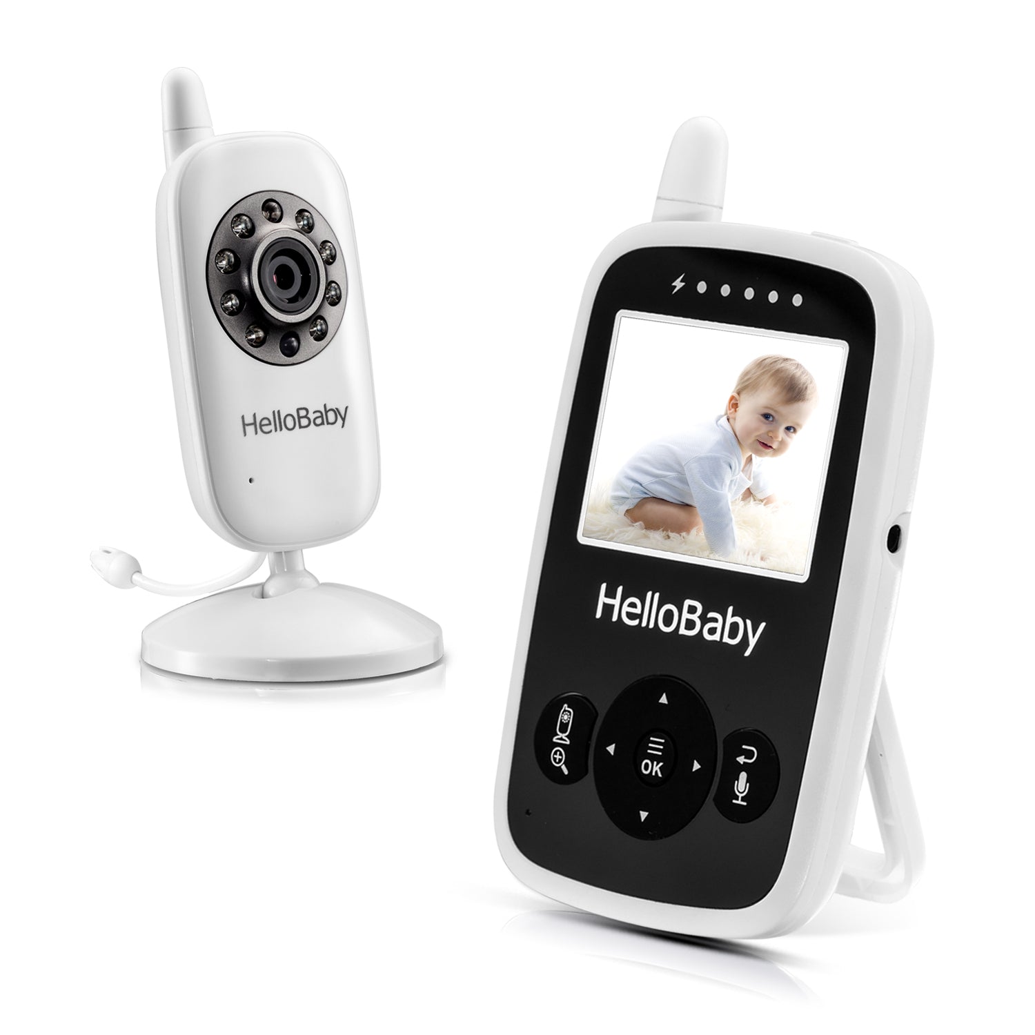 hellobaby best baby monitor - HelloBaby Monitor HB24 | Wireless Video Baby Monitor with Camera  