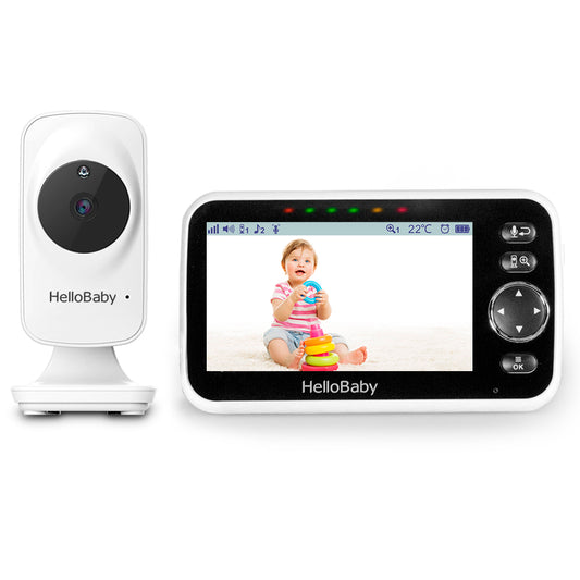 HelloBaby Babyphone Caméra Moniteur vidéo pour bébé avec caméra et Audio,  Conversation bidirectionnelle, Moniteur pour bébé, Vision Nocturne  Infrarouge, Mode VOX (HB66-old) : : Bébé et Puériculture