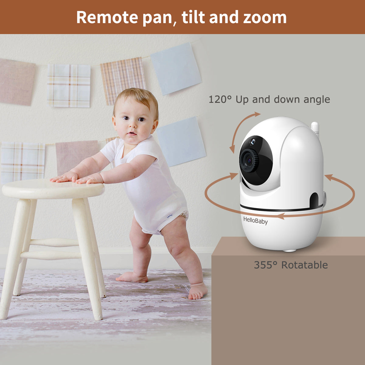 HelloBaby monitor HB65  Video Baby Monitor with Camera